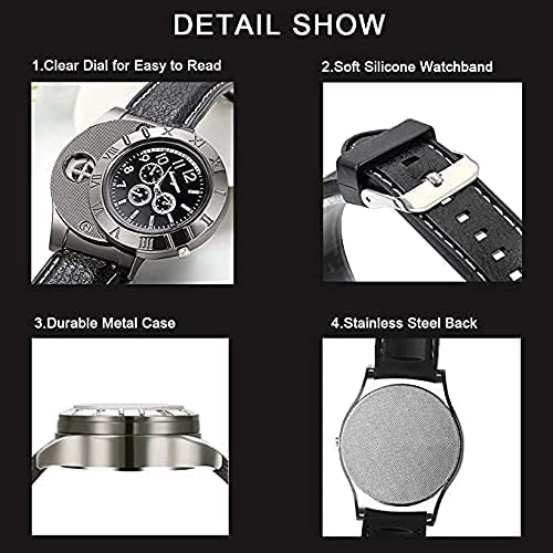 LED Lighter Watch for Men – USB Rechargeable Flameless Windproof Digital Watch
