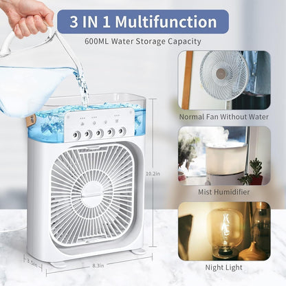 Portable Air Cooler Fan with Water Tank