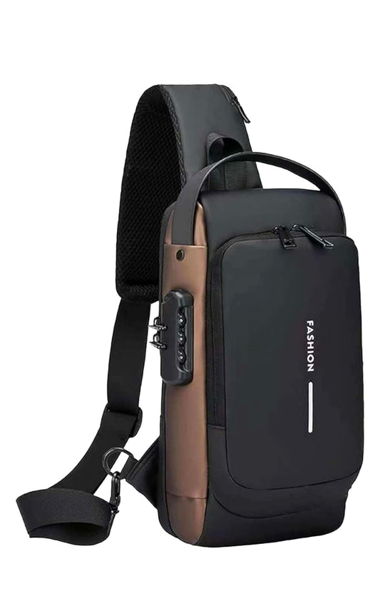 Waterproof Polyester Slim Unisex Crossbody Sling Bag Chest Backpack Men's Shoulder Bag