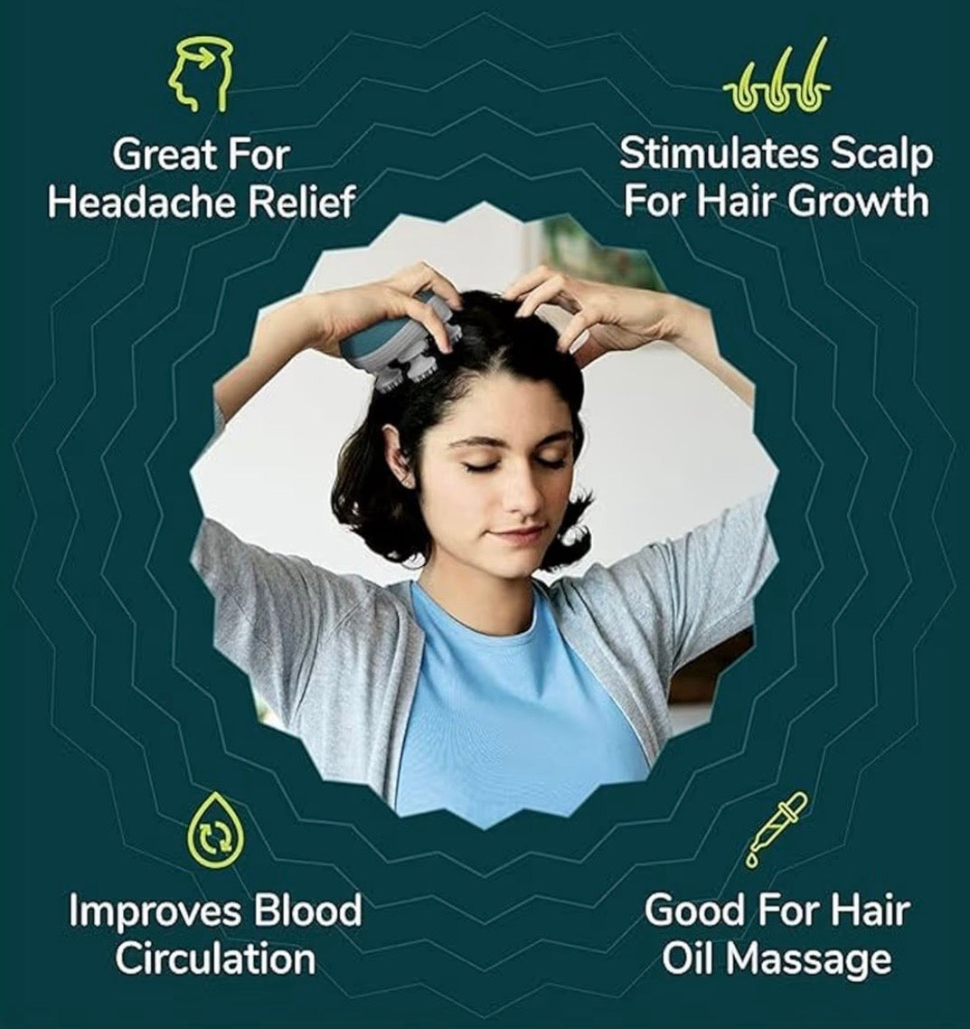 3D Electric Full Body & Scalp Massager | Portable Waterproof Stress Relief Tool