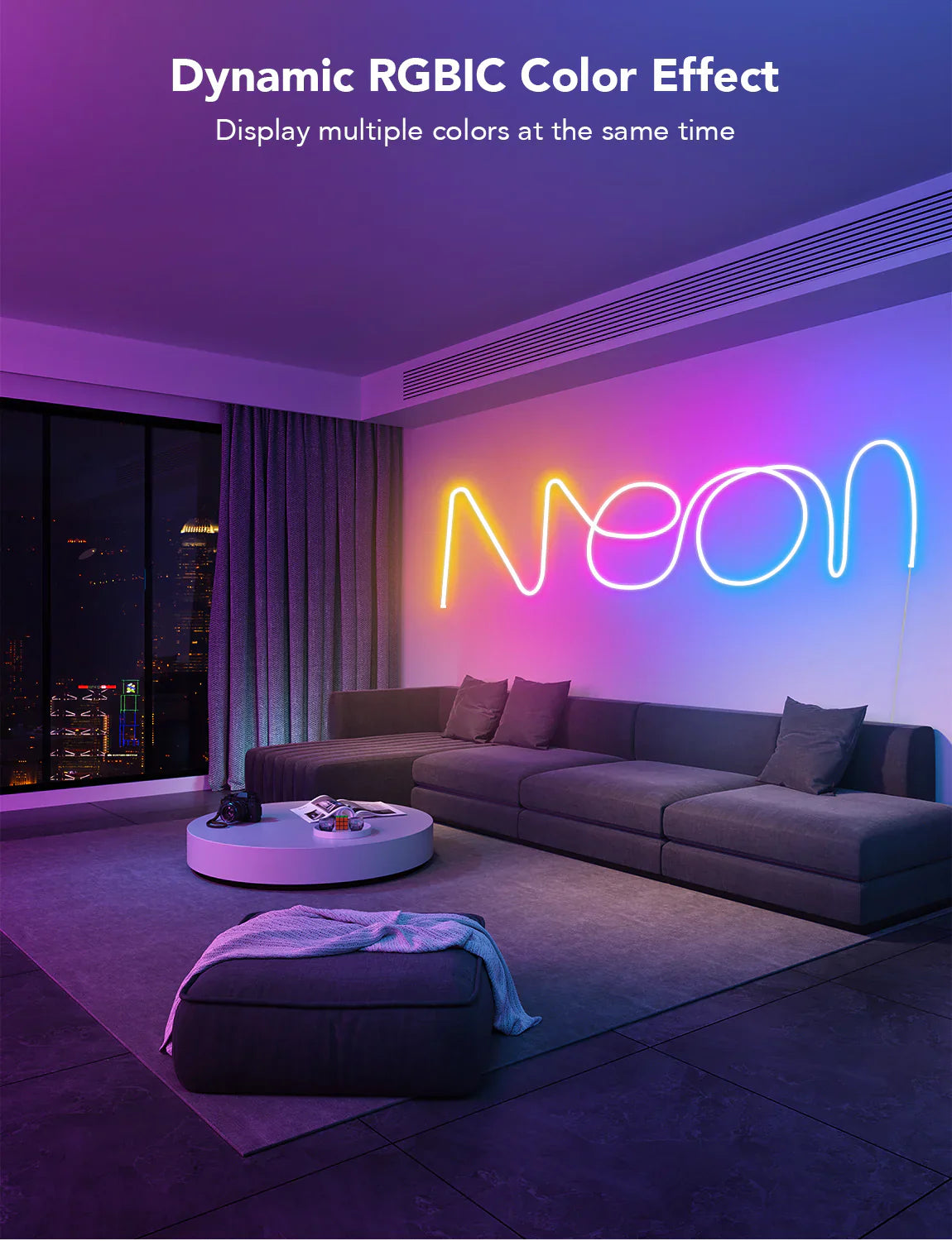 NeonGlow Smart Rope Strip Light with Music Sync (5M)
