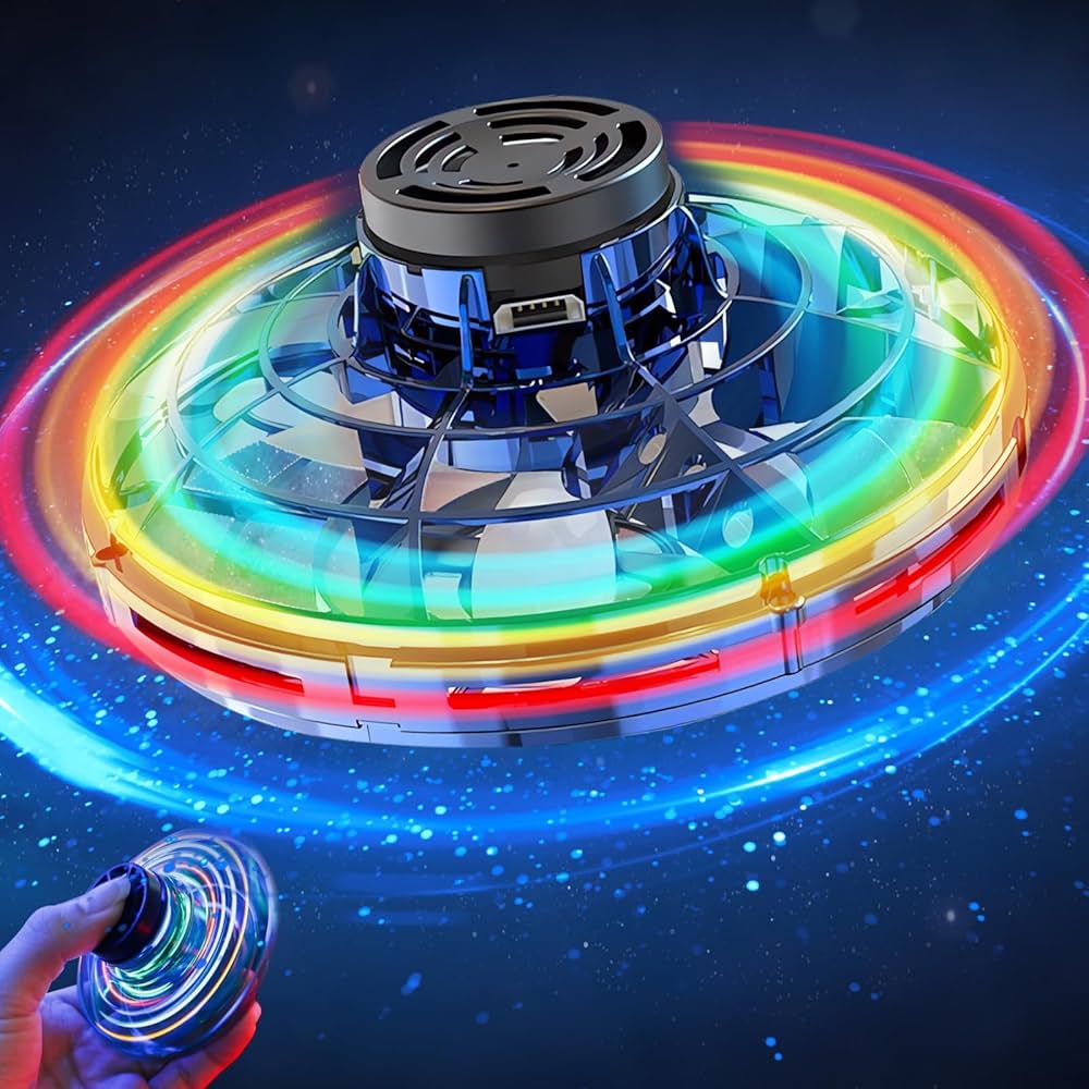 Flying Spinner – Hand-Controlled Boomerang Drone with LED Lights