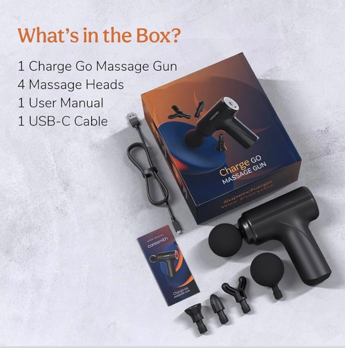 Caresmith Charge Go Portable Massage Gun