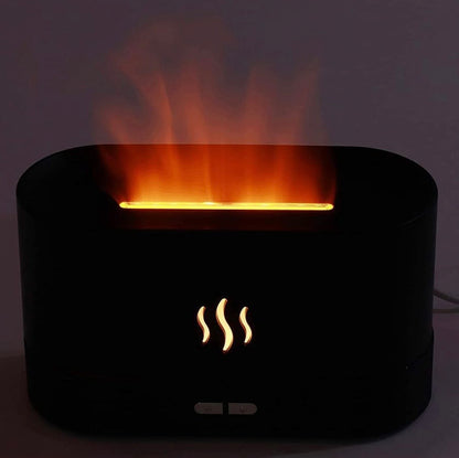 House of Aroma Flame Diffuser – 180ML Cool Mist Air Humidifier with Fire Effect for Home, Office & Bedroom