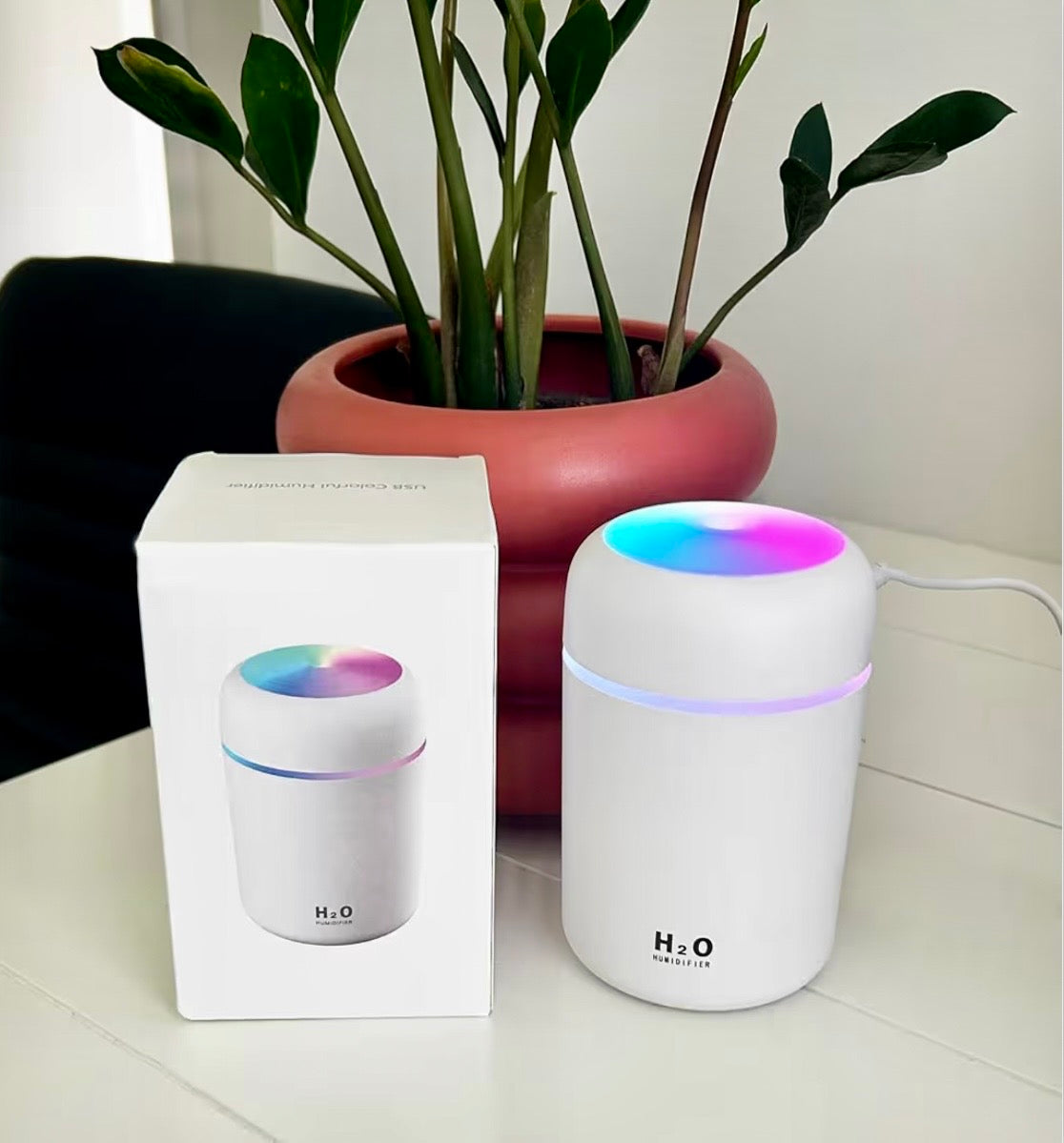 Ultrasonic Cool Mist Humidifier with LED Night Light | Silent Air Moisturizer for Home & Office
