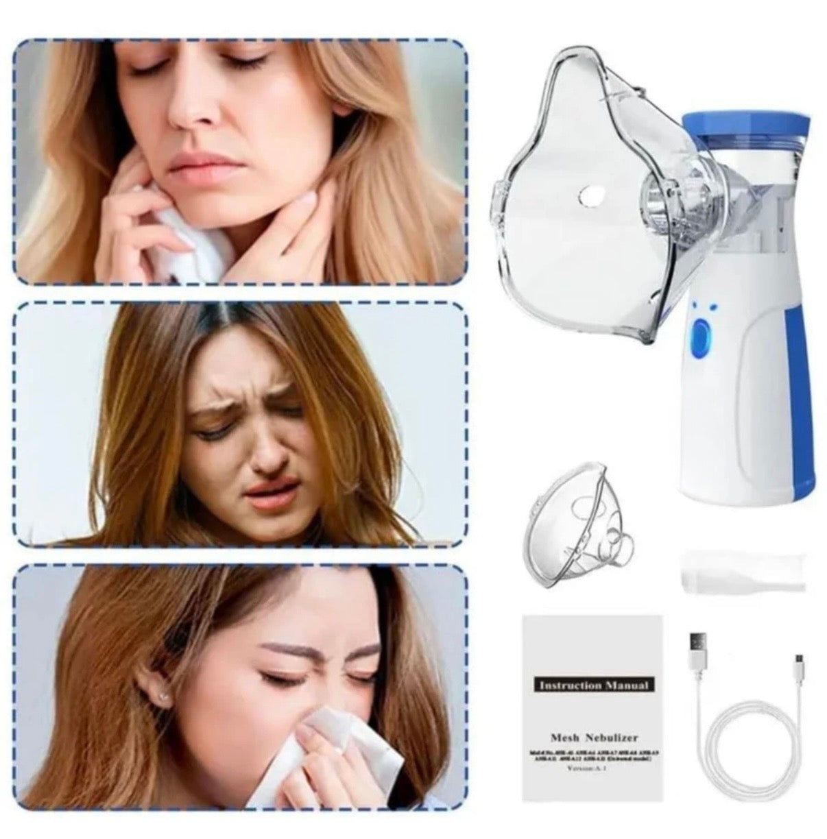 Portable Steam Inhaler Machine for Breathing Relief & Wellness
