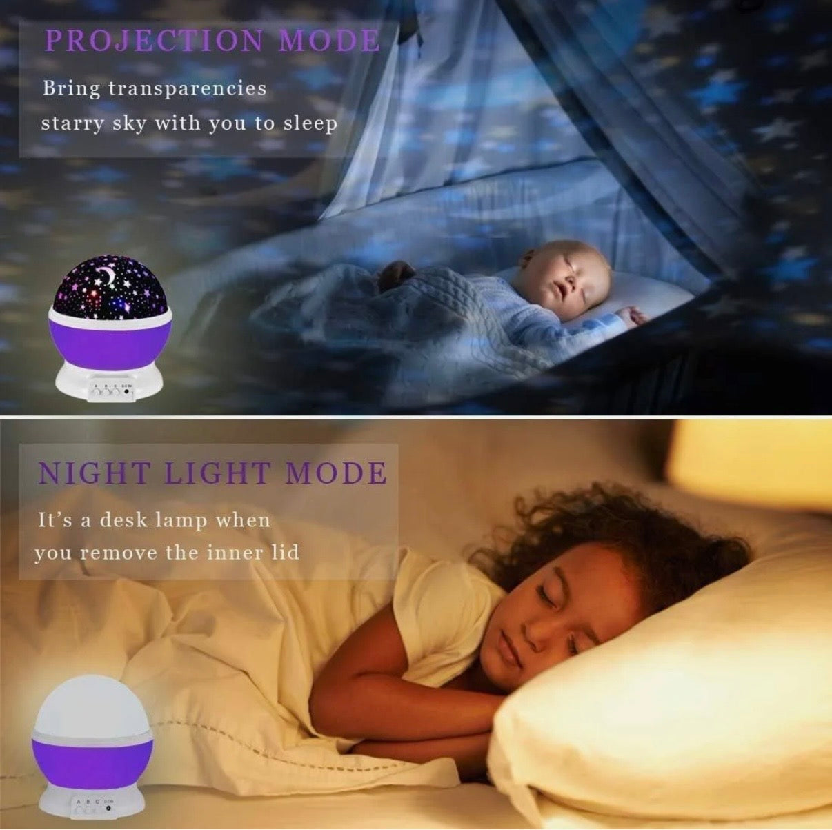 Star Master Galaxy Projector – Rotating LED Starry Sky Night Light for Kids & Home Decor
