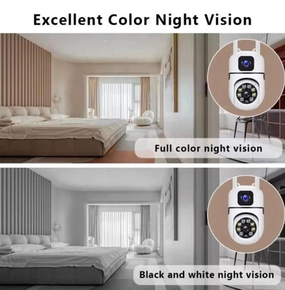 360° Guardian: WiFi Security Camera with Zero Blind Spots (4MP HD)