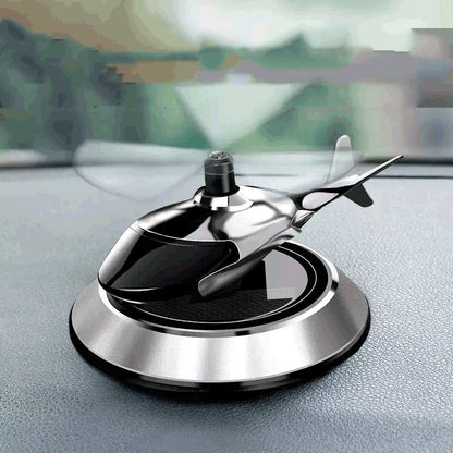 Solar Powered Helicopter Car Air Freshener – Rotating Dashboard Fragrance Decor
