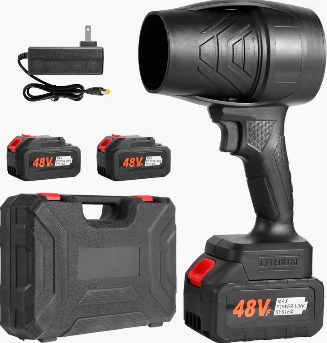 48V Cordless Electric Jet Fan – Ultra-Powerful High-Velocity Portable Turbo Blower