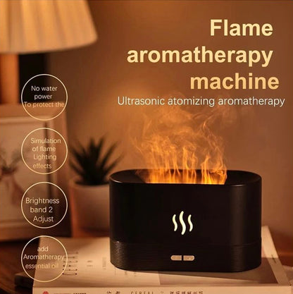 House of Aroma Flame Diffuser – 180ML Cool Mist Air Humidifier with Fire Effect for Home, Office & Bedroom