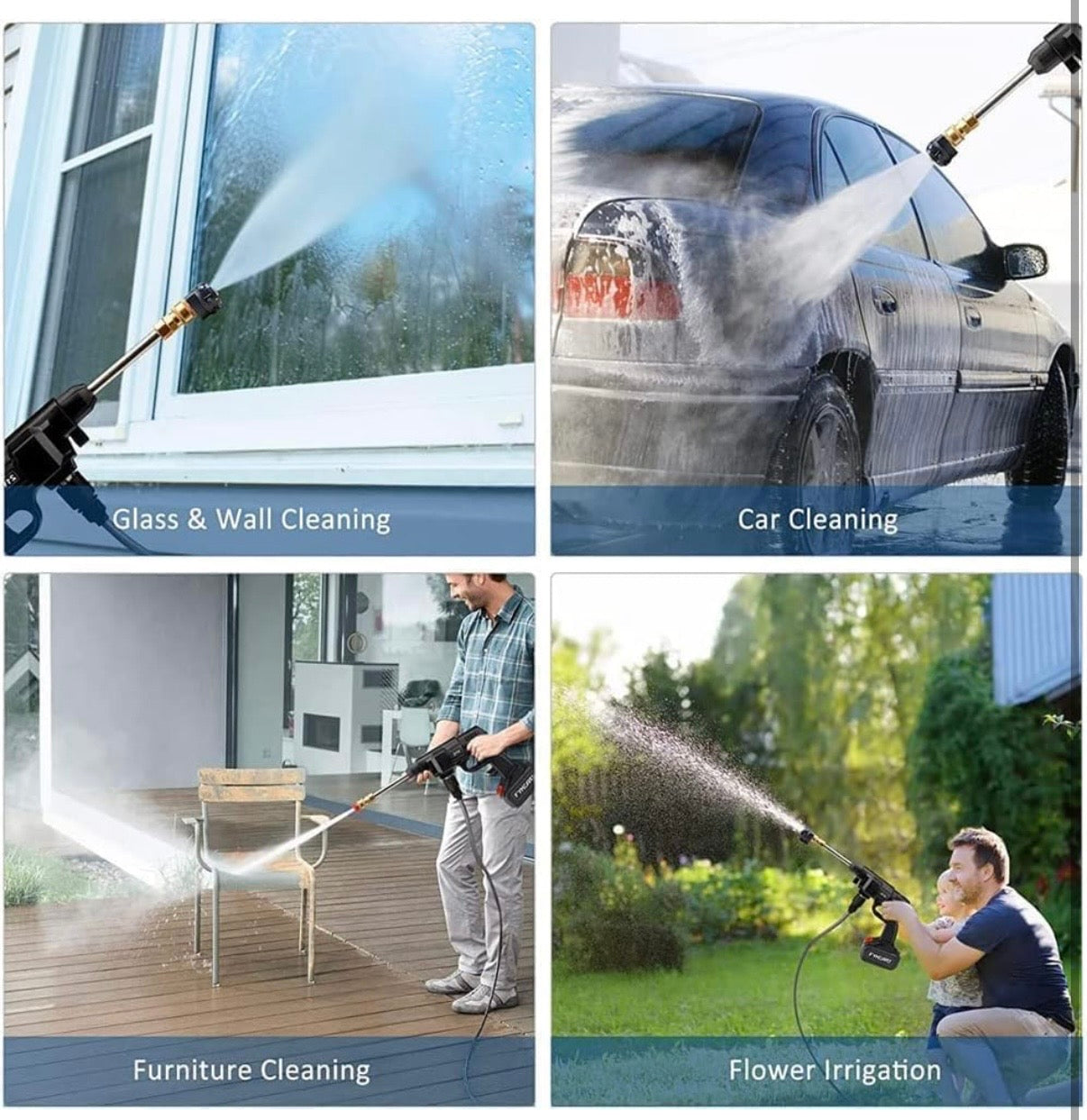 MZ Cordless High-Pressure Washer Gun