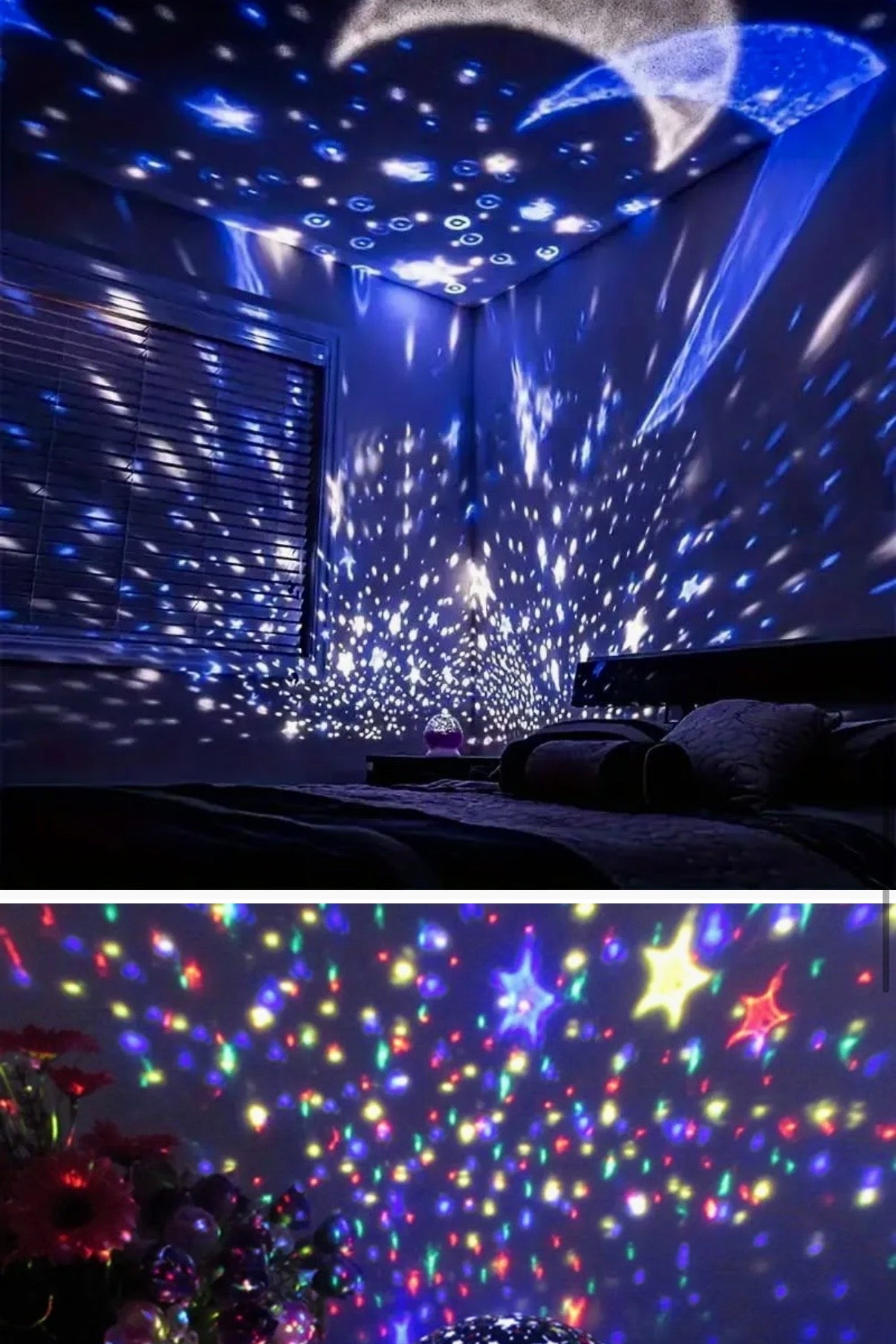 Star Master Galaxy Projector – Rotating LED Starry Sky Night Light for Kids & Home Decor