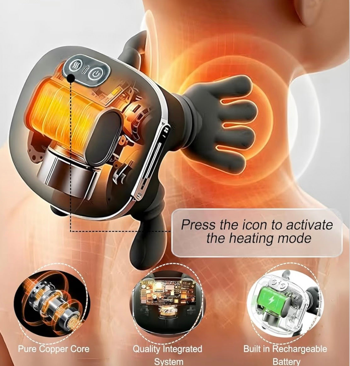 Neck & Shoulder Massager – Electric Pain Relief Device