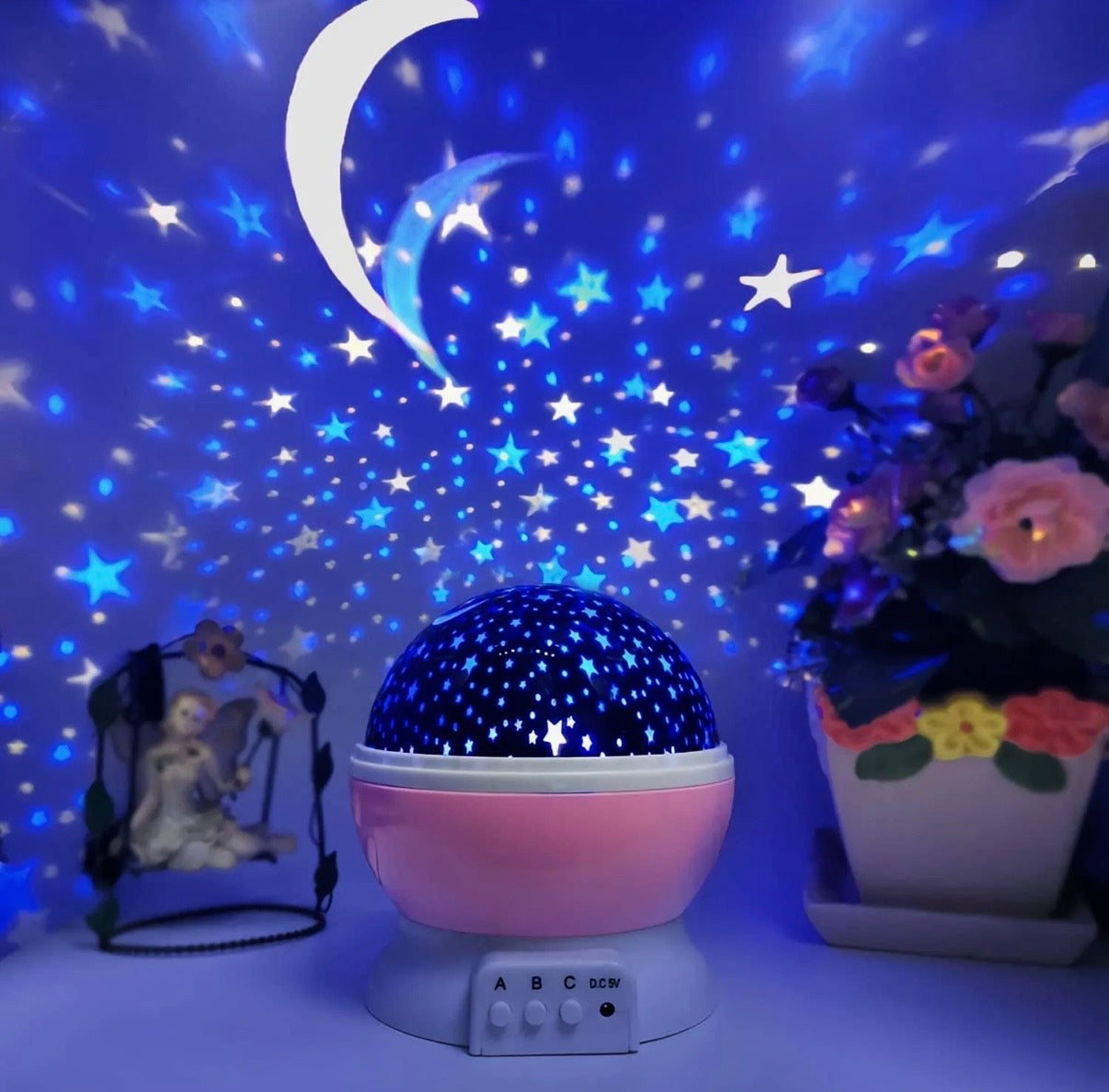 Star Master Galaxy Projector – Rotating LED Starry Sky Night Light for Kids & Home Decor