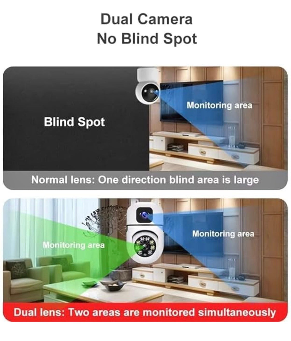 360° Guardian: WiFi Security Camera with Zero Blind Spots (4MP HD)