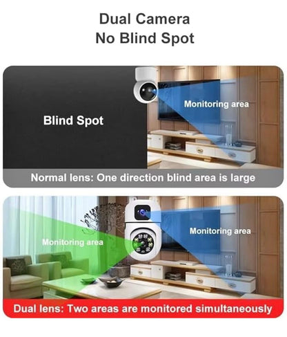 360° Guardian: WiFi Security Camera with Zero Blind Spots (4MP HD)
