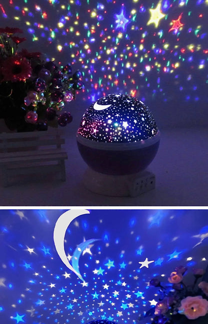 Star Master Galaxy Projector – Rotating LED Starry Sky Night Light for Kids & Home Decor