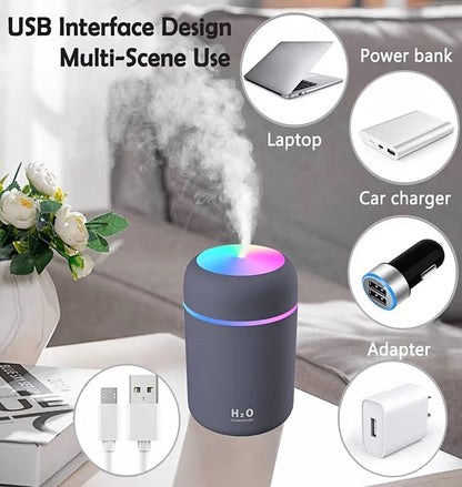 Ultrasonic Cool Mist Humidifier with LED Night Light | Silent Air Moisturizer for Home & Office