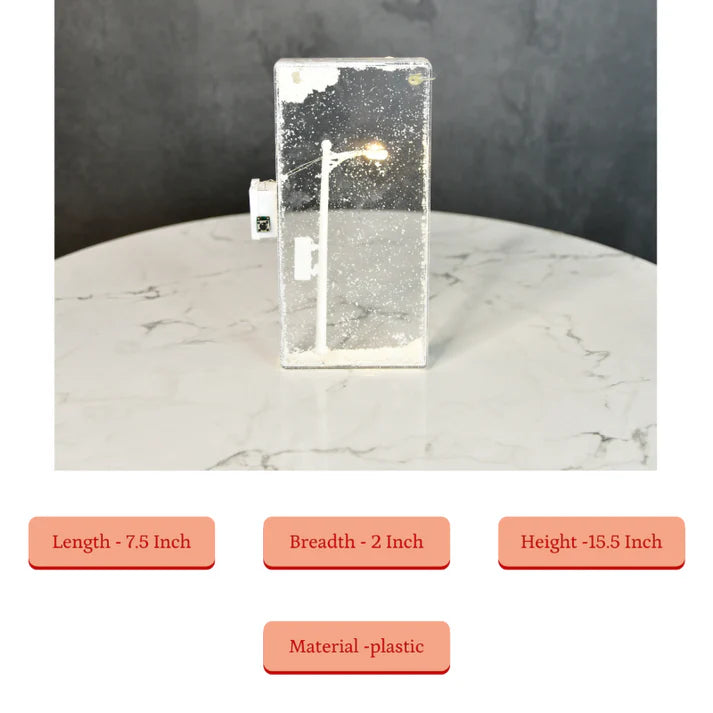 Sowpeace Street Lamp Showcase Snowy Glow