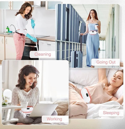CozyCramp Relief: The Cordless Smart Heating & Massage Belt