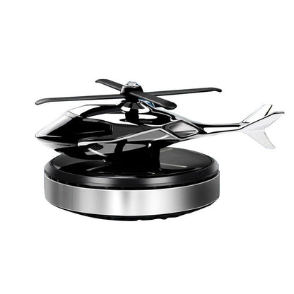 Solar Powered Helicopter Car Air Freshener – Rotating Dashboard Fragrance Decor