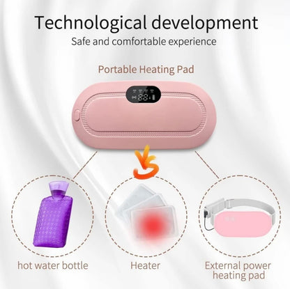 CozyCramp Relief: The Cordless Smart Heating & Massage Belt