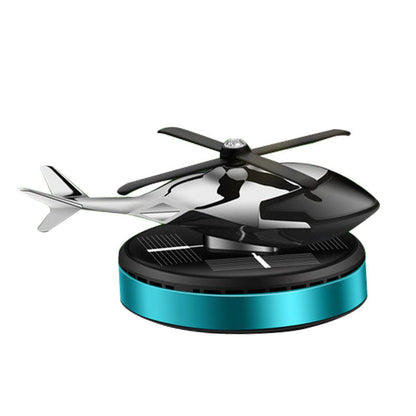 Solar Powered Helicopter Car Air Freshener – Rotating Dashboard Fragrance Decor