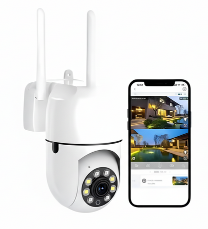 360° Guardian: WiFi Security Camera with Zero Blind Spots (4MP HD)