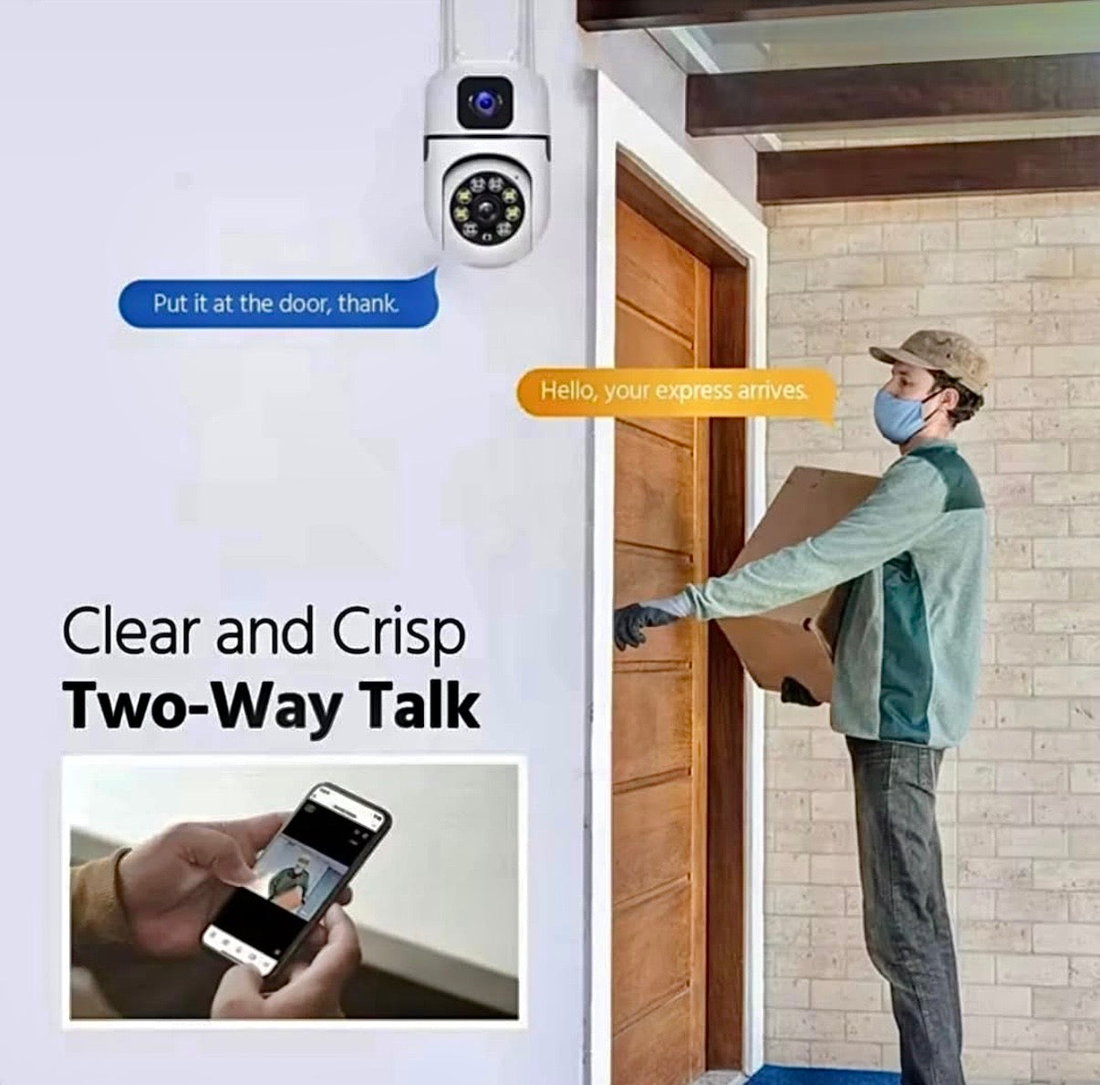 360° Guardian: WiFi Security Camera with Zero Blind Spots (4MP HD)