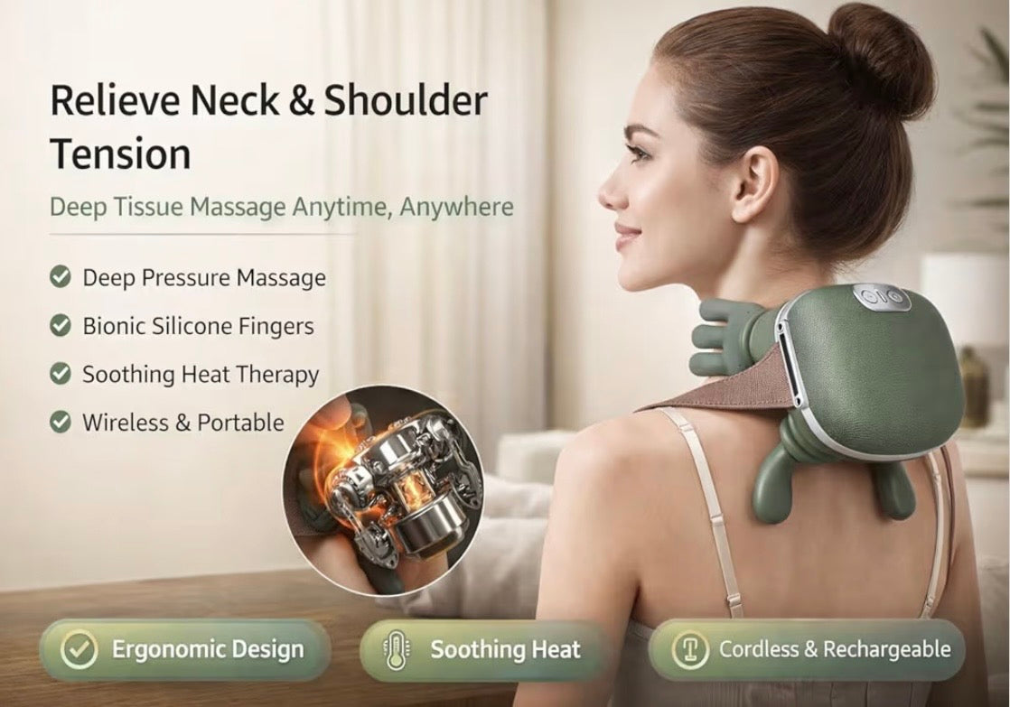 Neck & Shoulder Massager – Electric Pain Relief Device