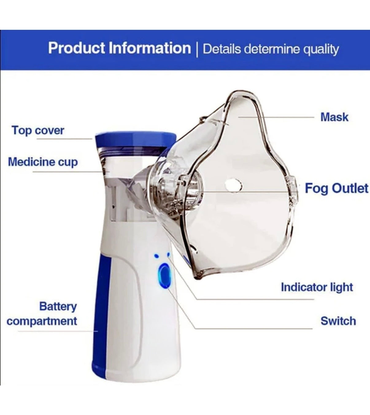 Portable Steam Inhaler Machine for Breathing Relief & Wellness