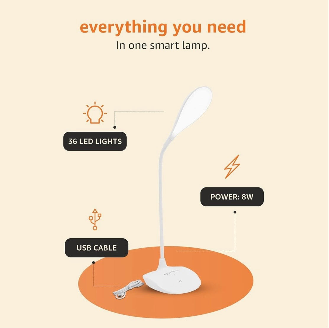 AuraLight: Minimalist Flexible LED Desk Lamp – USB Powered & Eye-Friendly