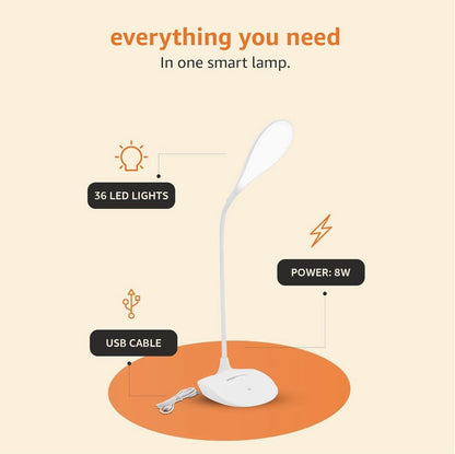 AuraLight: Minimalist Flexible LED Desk Lamp – USB Powered & Eye-Friendly