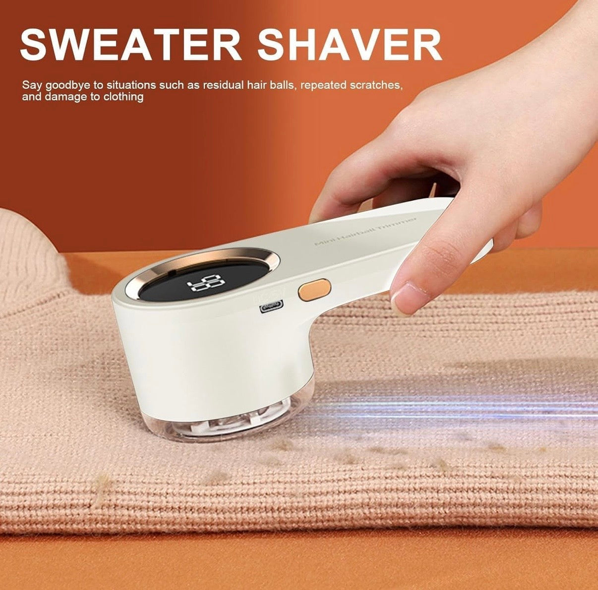 Rechargeable Electric Lint Remover for Clothes – Portable Fabric Shaver for Sweaters, Blankets & Jackets