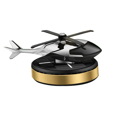 Solar Powered Helicopter Car Air Freshener – Rotating Dashboard Fragrance Decor